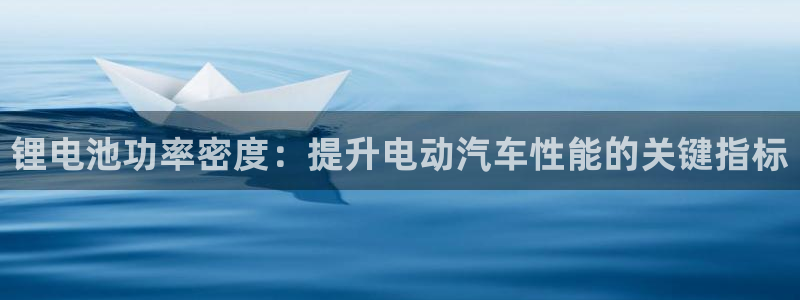 尊龙服饰品牌介绍：锂电池功率密度：提升电动汽车性能的关键指标